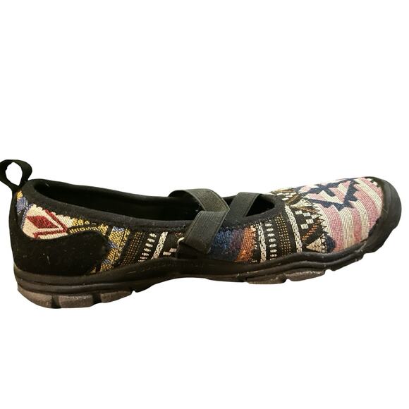 KEEN Women’s Mary Jane Flats 7.5 Multicolor Aztec Pattern Slip-on - Picture 4 of 11